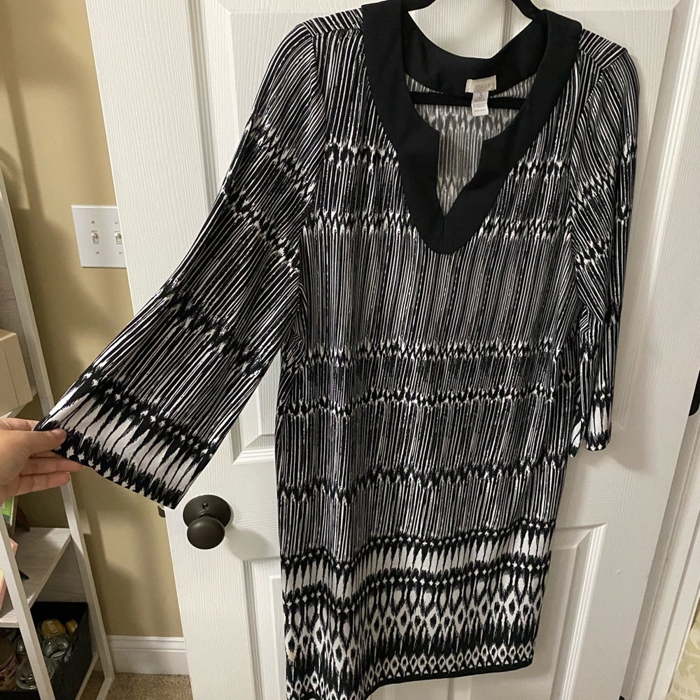 SOLD - Chico’s Mid Length Jersey Silky Knit Dress